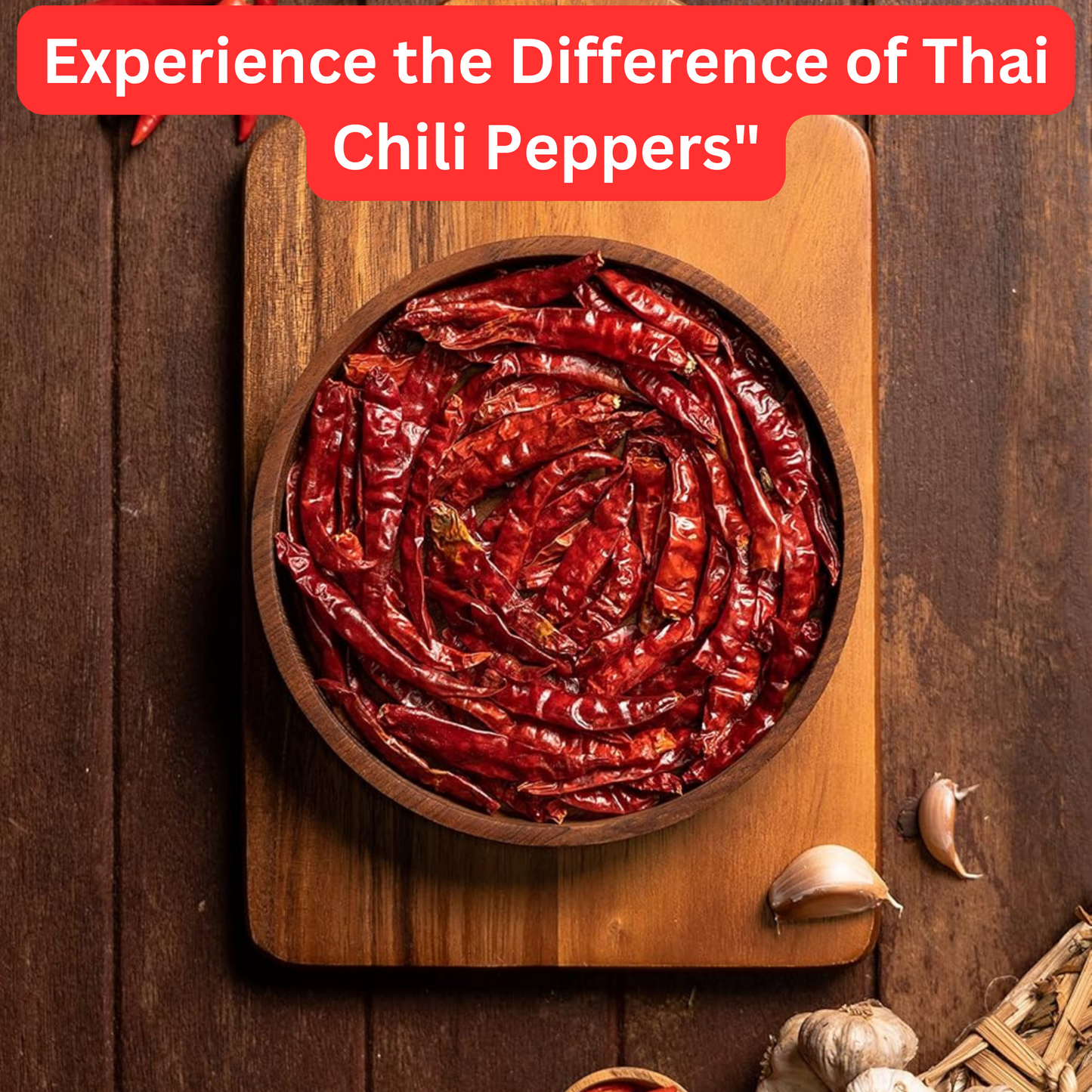 EZ THAI Whole Dried Red Chili Peppers 1 Pack 50 Gram