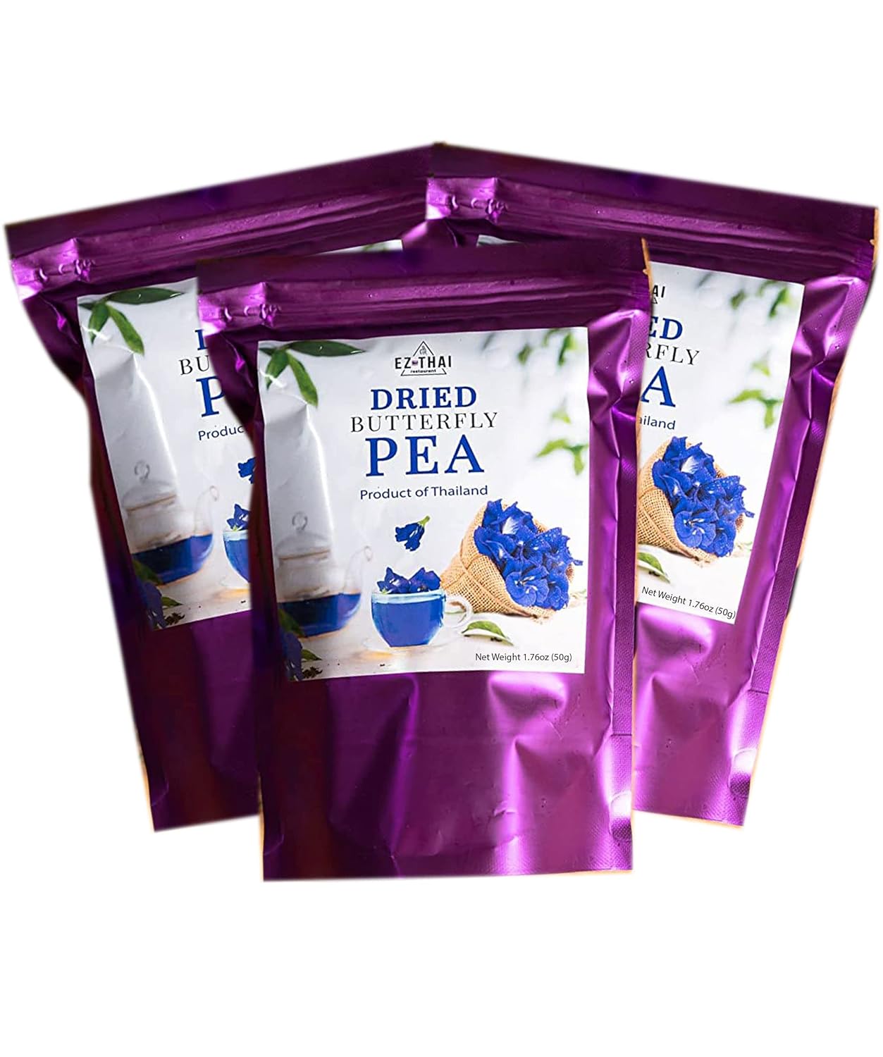 Thai Dried Butterfly Pea Flowers Tea Herbal Blue Tea Health Benefits