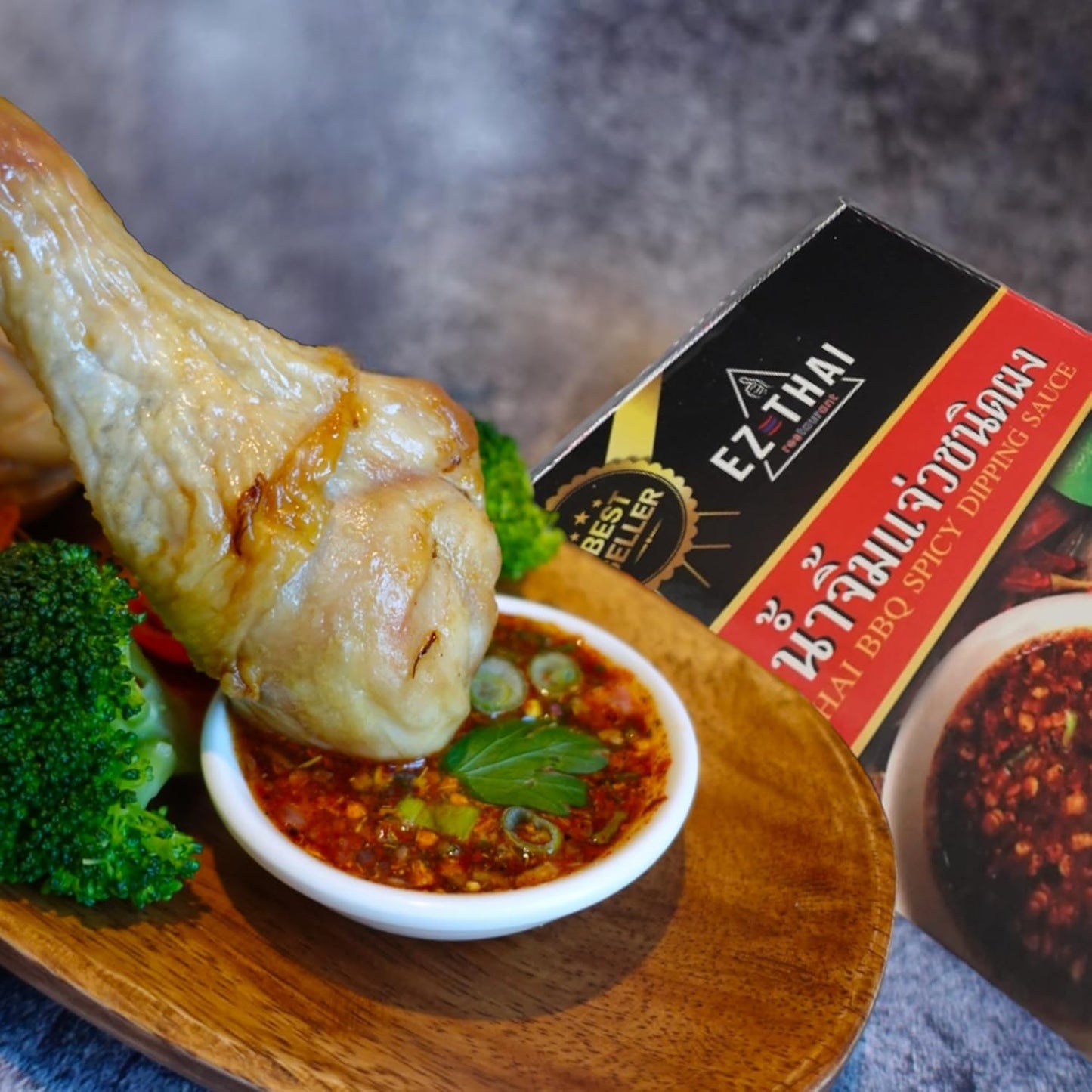 Thai Nam Jim Jaew BBQ Powder Steak Dip Sauce Sweet Sour Spicy 3.7 oz