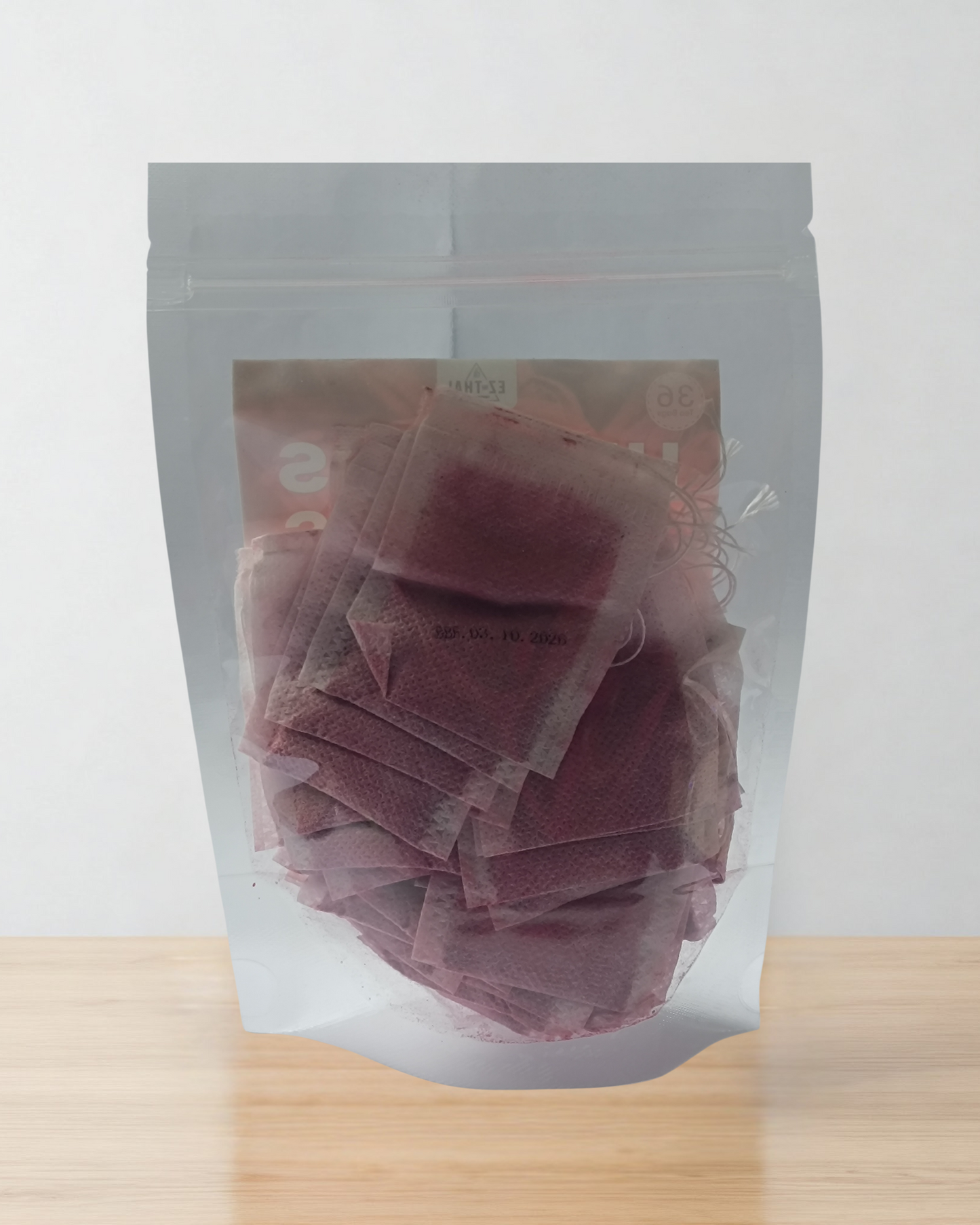 36 Hibiscus Tea Bags Powder, 2.54 oz, Tea for Iced & Hot Beverage, 100% Natural Loose Leaf Hibiscus Powder - No sugar, Caffeine-Free, Vegan, Aromatic & Freashy