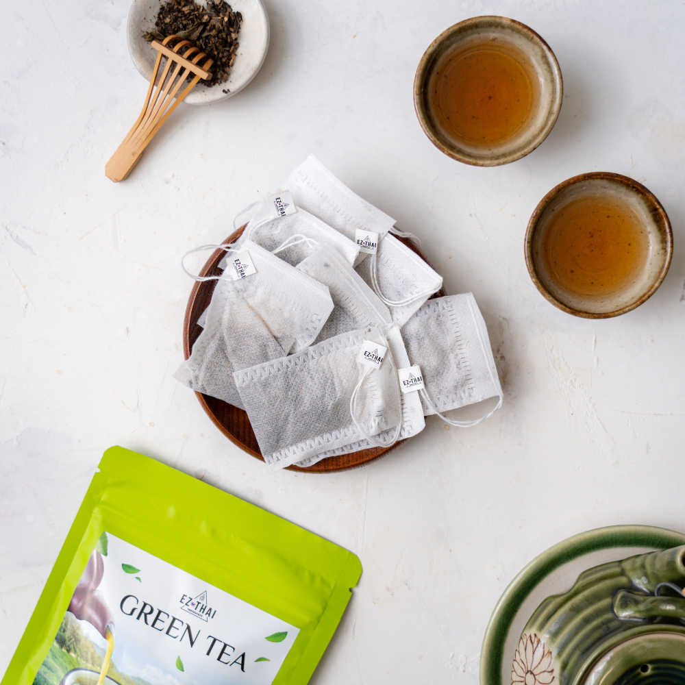 Natural Green Tea 25 Bags Loose Leaf Assam Tea for Health Relaxation Natural Green Tea 25 Bags Loose Leaf Assam Tea for Health Relaxation EZTHAI EZ THAI.