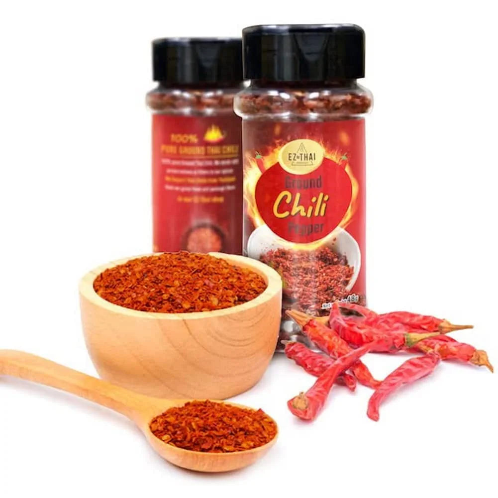 EZ THAI Red Chili Pepper Flake 48g Ingredient Fiery Flavors EZ THAI Red Chili Pepper Flake 48g Ingredient Fiery Flavors EZTHAI EZ THAI.
