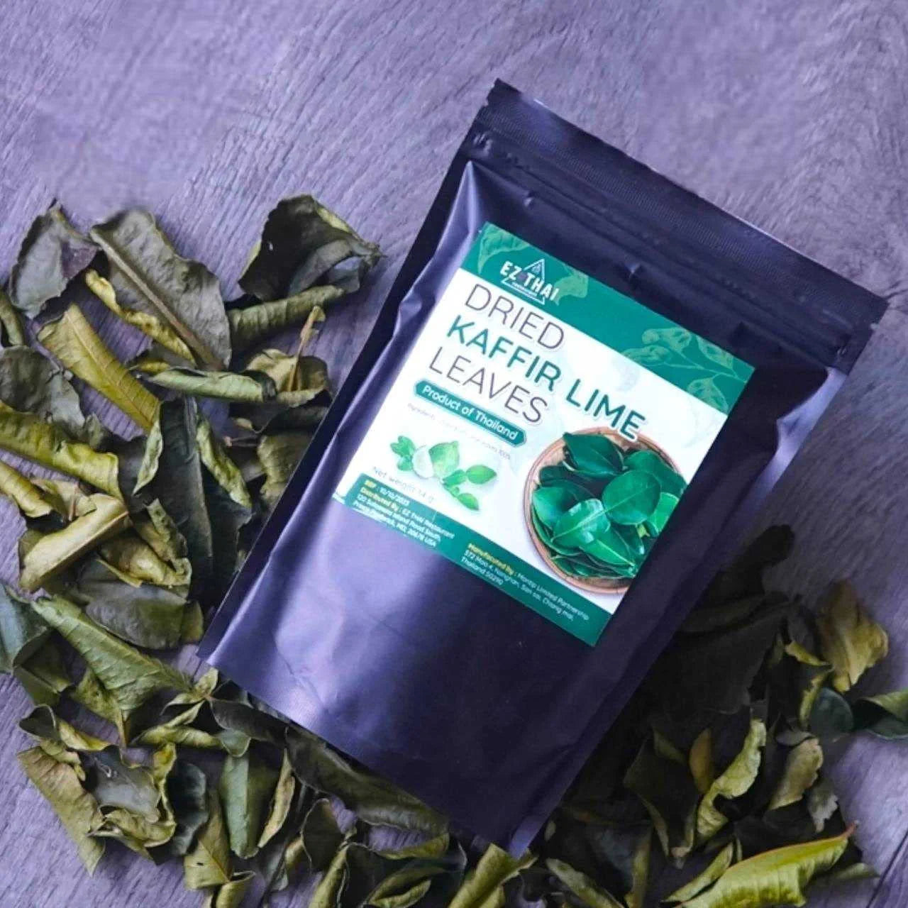 EZ THAI 14g Dried Kaffir Lime Leaves - Essential Ingredient for Thai Cooking EZ THAI 14g Dried Kaffir Lime Leaves - Essential Ingredient for Thai Cooking EZTHAI EZ THAI.