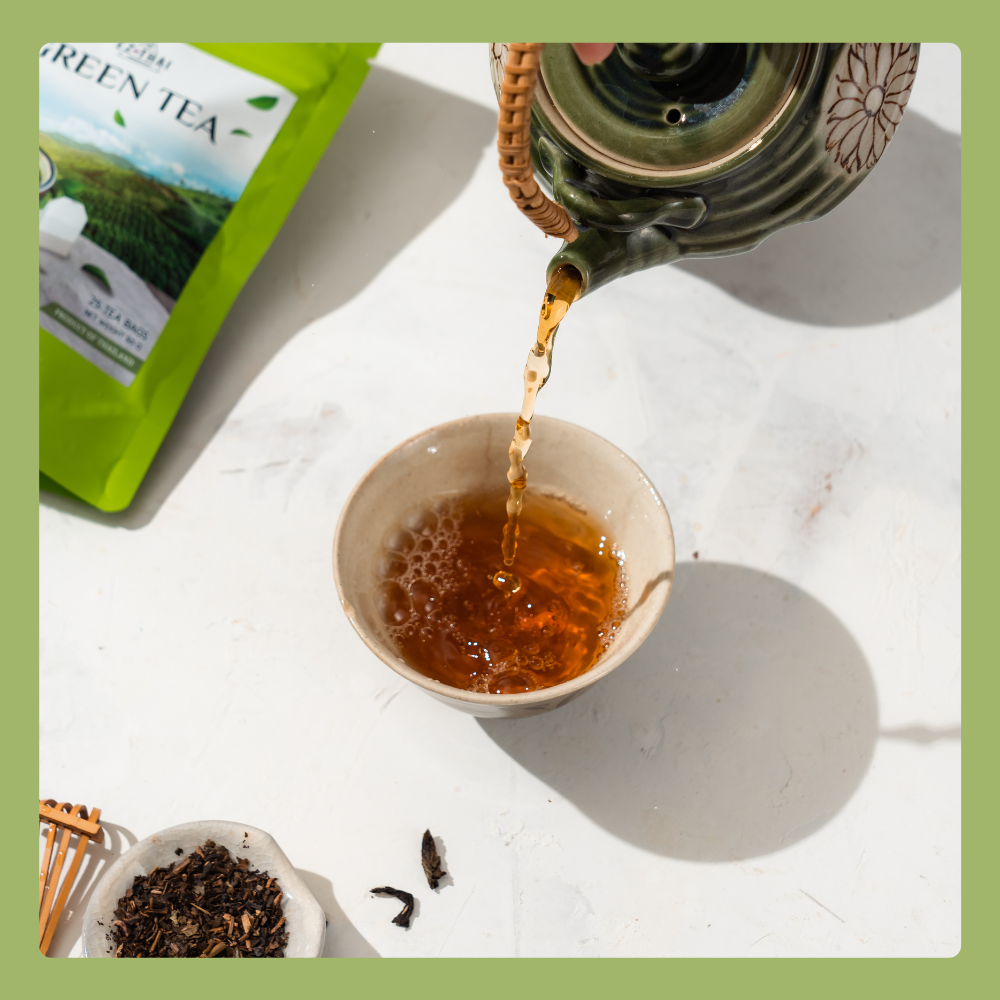 Natural Green Tea 25 Bags Loose Leaf Assam Tea for Health Relaxation Natural Green Tea 25 Bags Loose Leaf Assam Tea for Health Relaxation EZTHAI EZ THAI.