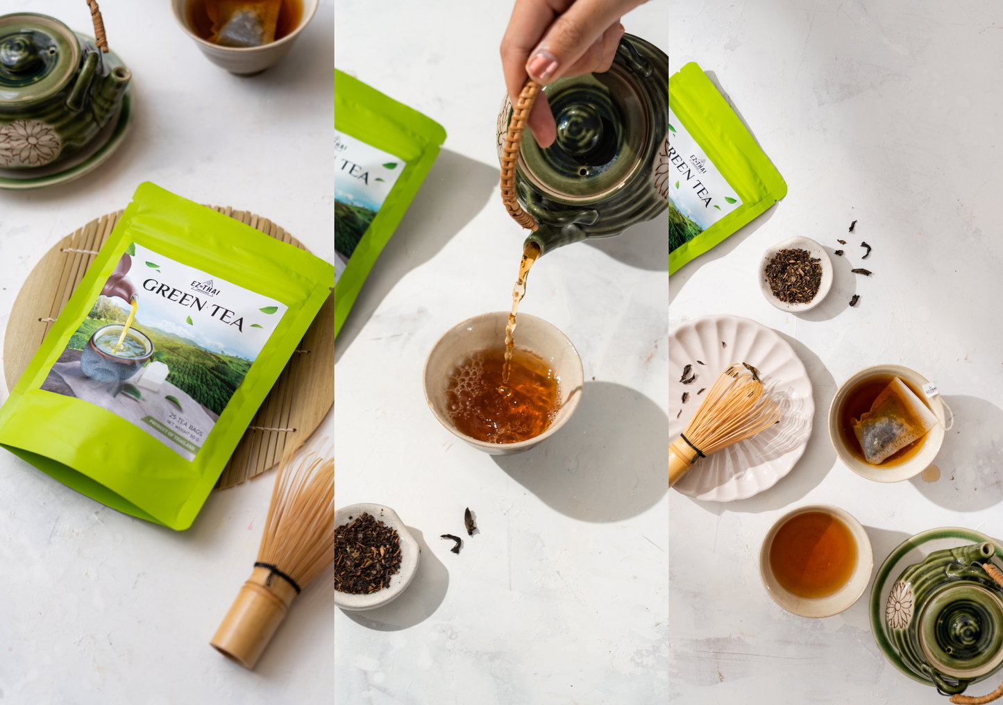Natural Green Tea 25 Bags Loose Leaf Assam Tea for Health Relaxation Natural Green Tea 25 Bags Loose Leaf Assam Tea for Health Relaxation EZTHAI EZ THAI.