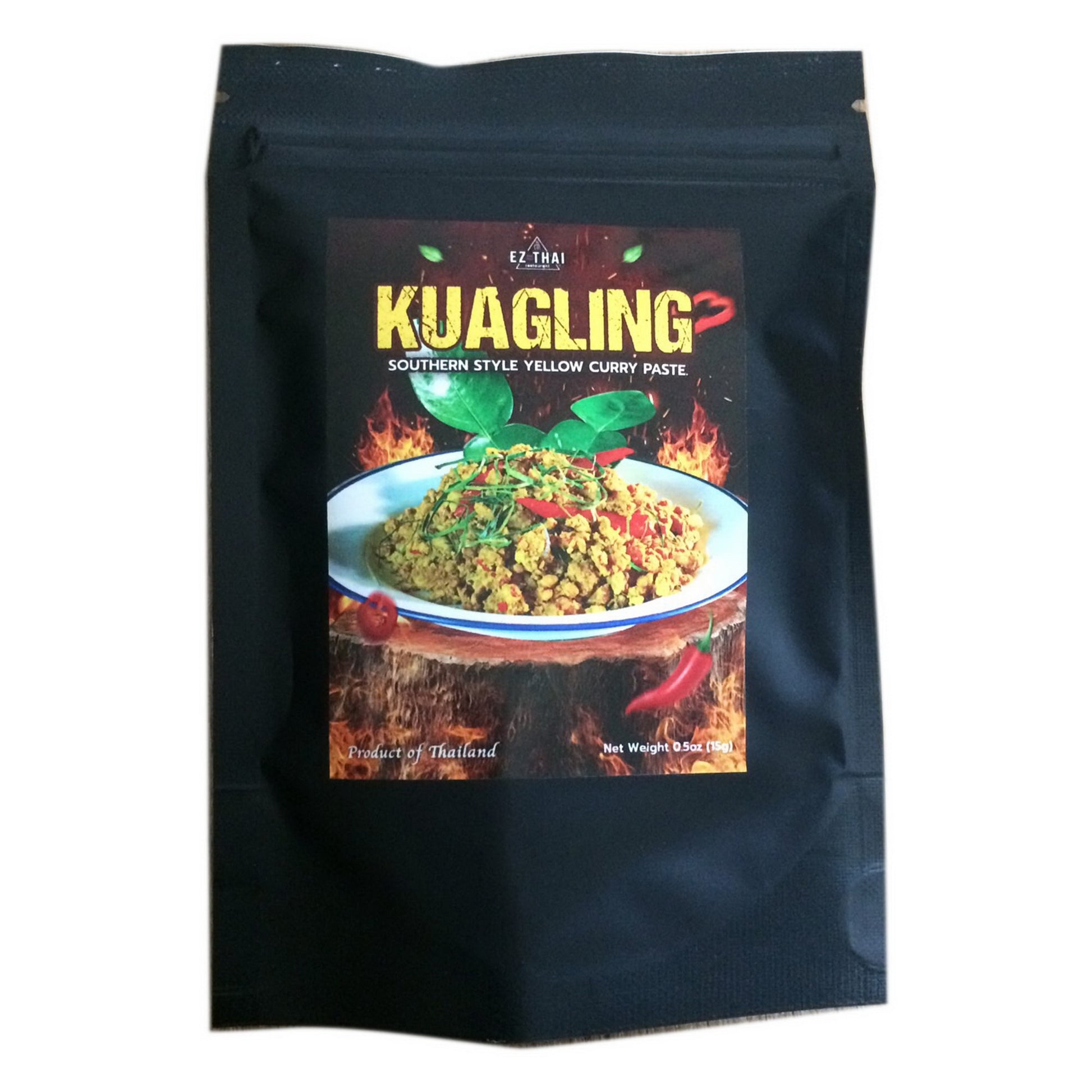 Kua Kling Curry Instant Powder Spicy Thai Yellow Curry Paste 0.5oz Kua Kling Curry Instant Powder Spicy Thai Yellow Curry Paste 0.5oz EZTHAI EZTHAI.