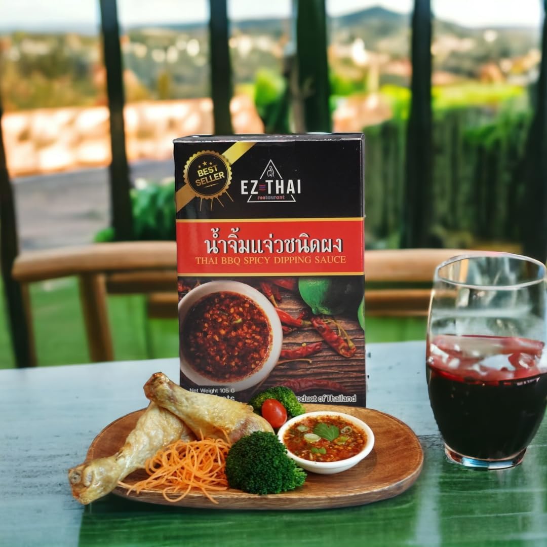 Thai Nam Jim Jaew BBQ Powder Steak Dip Sauce Sweet Sour Spicy 3.7 oz