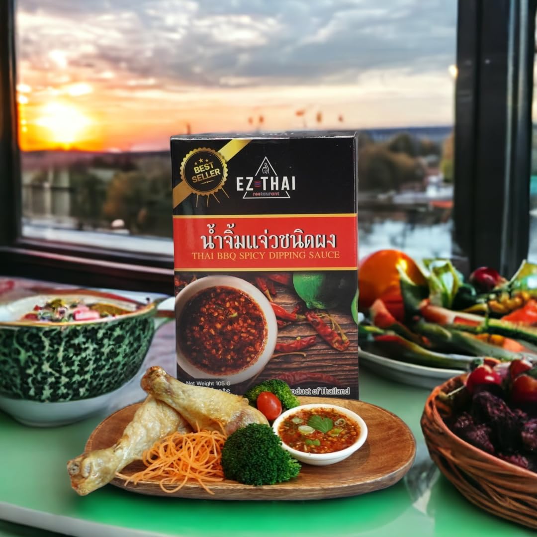 Thai Nam Jim Jaew BBQ Powder Steak Dip Sauce Sweet Sour Spicy 3.7 oz