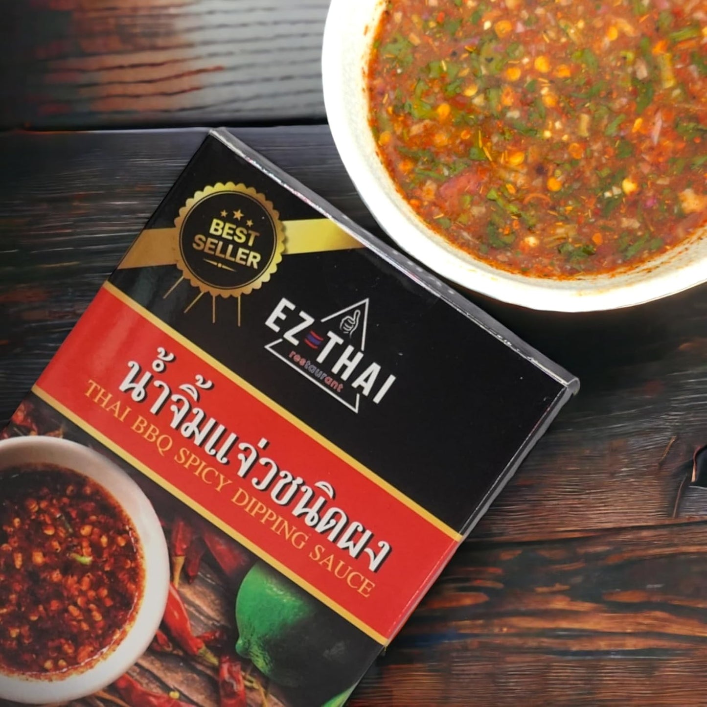 Thai Nam Jim Jaew BBQ Powder Steak Dip Sauce Sweet Sour Spicy 3.7 oz