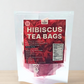 36 Hibiscus Tea Bags Powder, 2.54 oz, Tea for Iced & Hot Beverage, 100% Natural Loose Leaf Hibiscus Powder - No sugar, Caffeine-Free, Vegan, Aromatic & Freashy