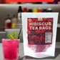 36 Hibiscus Tea Bags Powder, 2.54 oz, Tea for Iced & Hot Beverage, 100% Natural Loose Leaf Hibiscus Powder - No sugar, Caffeine-Free, Vegan, Aromatic & Freashy