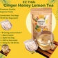 Ginger Honey Lemon Tea Bag 10/25 Bags Instant Hot or Cold Beverage