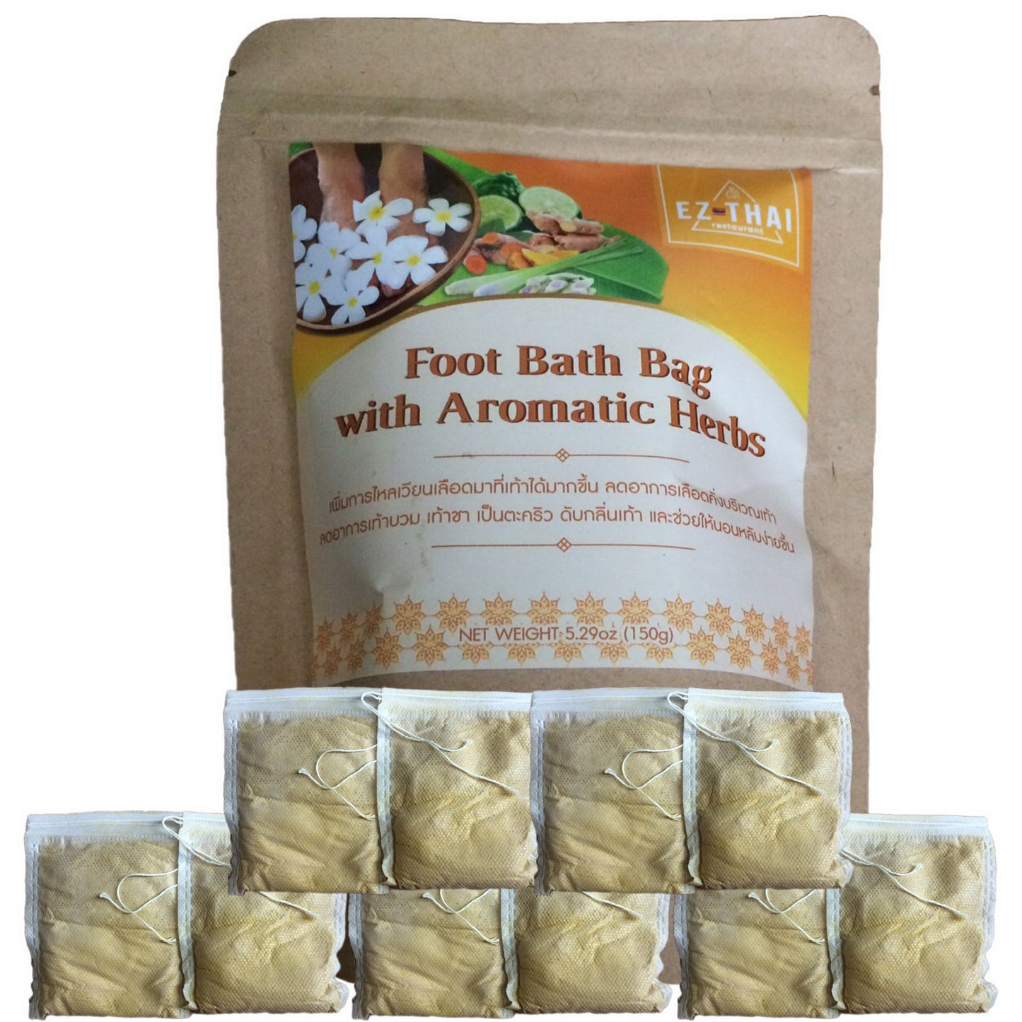 Natural Herb Foot Soak 5.29oz Detoxing Foot Bath, Scrub Care Cleansing Natural Herb Foot Soak 5.29oz Detoxing Foot Bath, Scrub Care Cleansing EZTHAI EZTHAI.