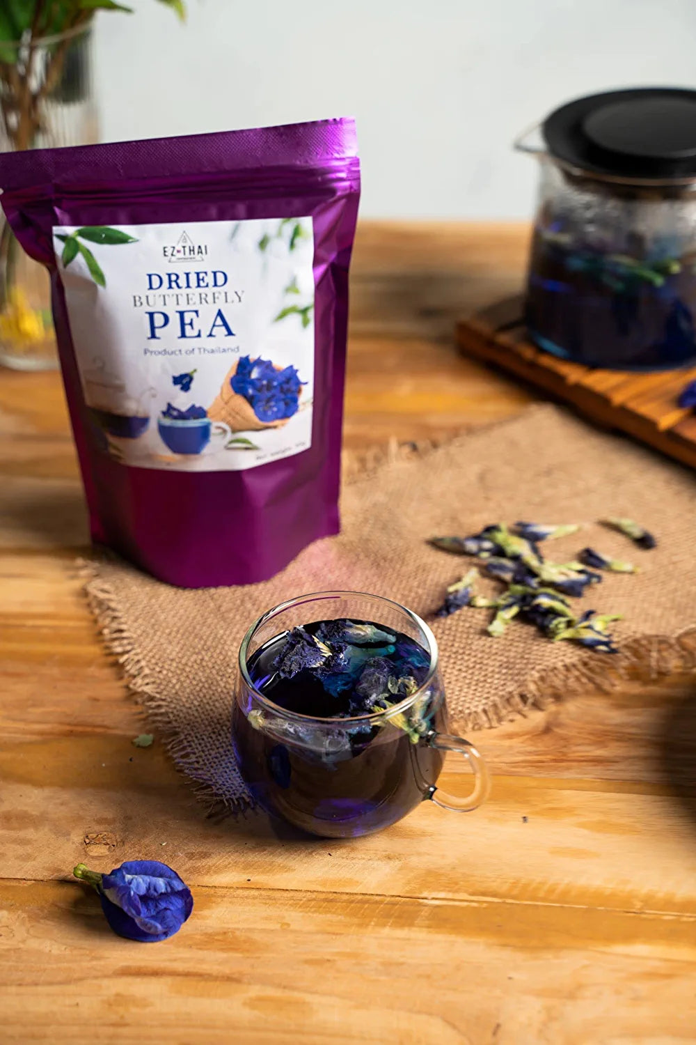 Thai Dried Butterfly Pea Flowers Tea Herbal Blue Tea Health Benefits Thai Dried Butterfly Pea Flowers Tea Herbal Blue Tea Health Benefits EZTHAI EZ THAI.