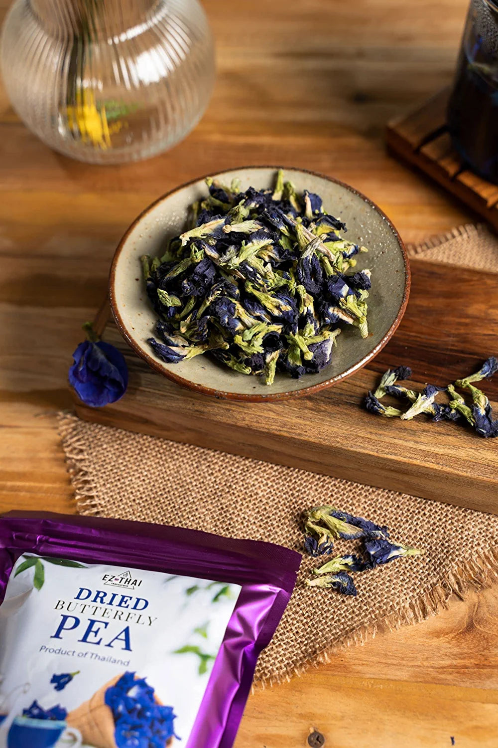 Thai Dried Butterfly Pea Flowers Tea Herbal Blue Tea Health Benefits Thai Dried Butterfly Pea Flowers Tea Herbal Blue Tea Health Benefits EZTHAI EZ THAI.